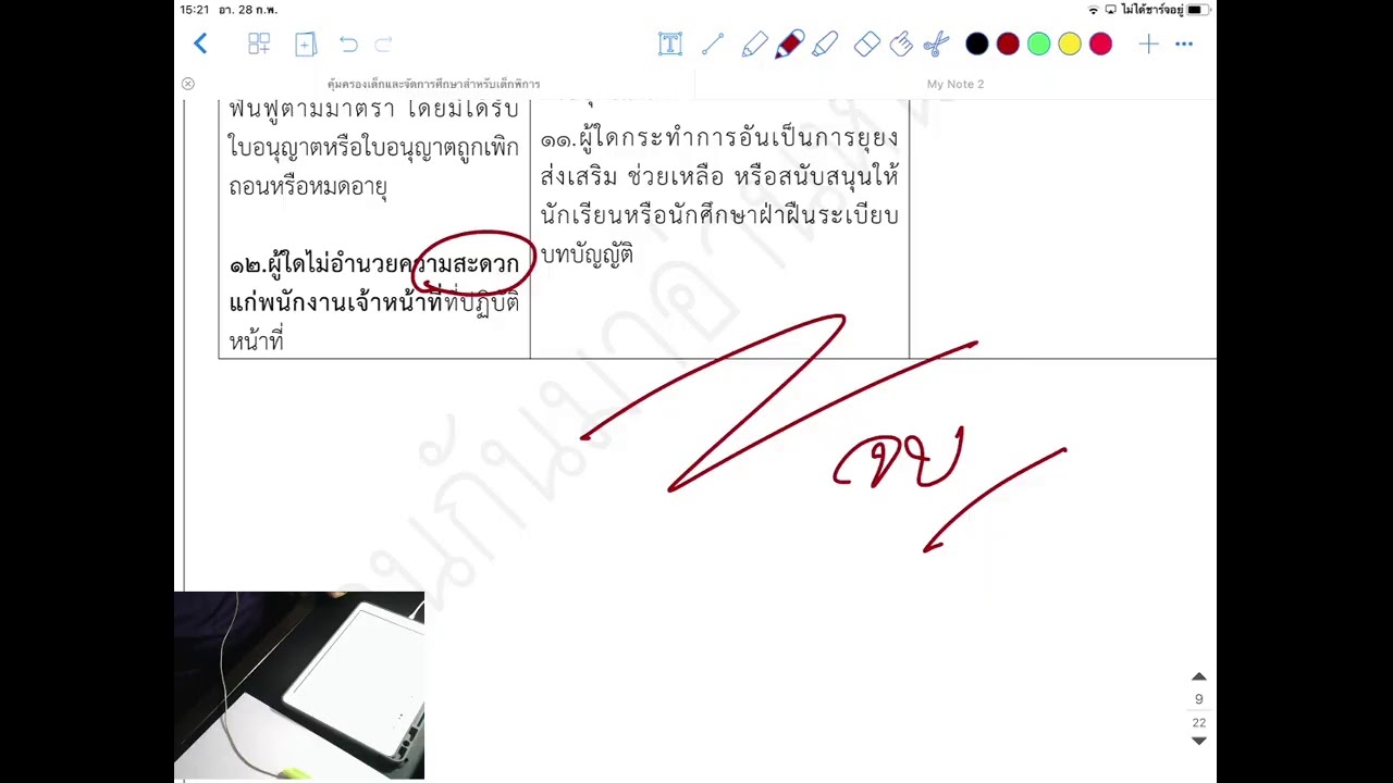 มาอ่านหนังสือเตรียมสอบ ทบทวนกฎหมาย เน้นคำสำคัญกันครับ (28 ก.พ.2564)