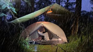 Beat by Heavy Rain And Thunderstorms - Relaxing Camping ( Rain sound ASMR)