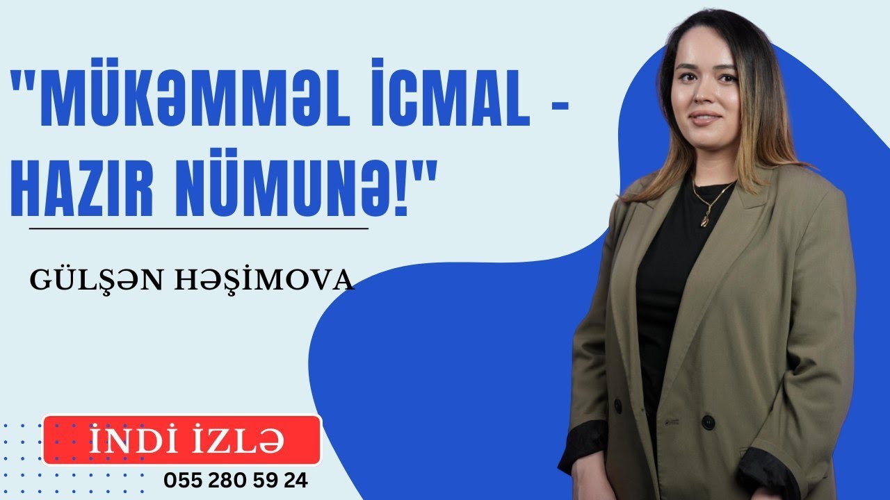 Müsahibə/Mükəmməl icmal nümunəsi 