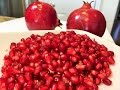 Как почистить ГРАНАТ за 3 минуты. Два способа.  How To Cut & Seed a Pomegranate. Two ways.