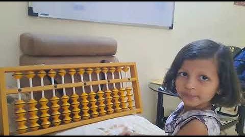 Jr. Level abacus single digit addition and subtraction practices by, Veda ... 6 year