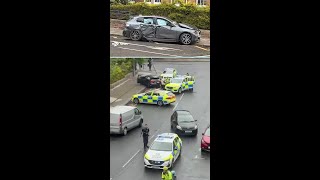 Four arrested in Edinburgh city centre after a police pursuit and car crash #news #scotland #police