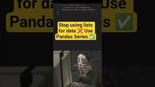 Learn Pandas Series in Python 🐼#shorts #coding #python #developer#productivity #pandas#tech#ai #fy