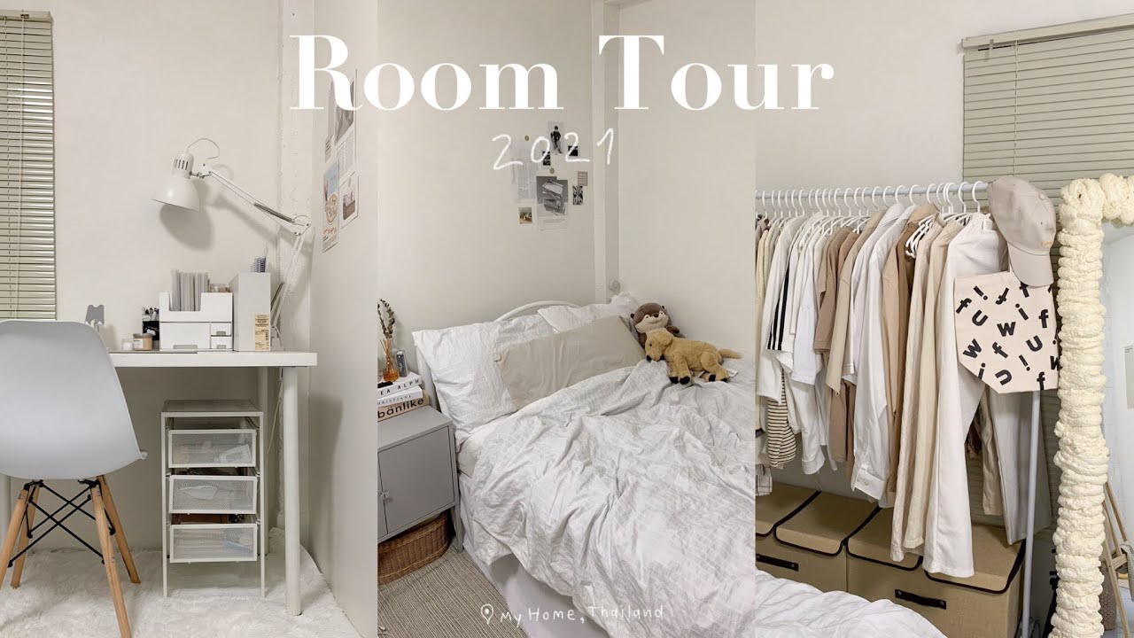 Bedroom Tour 2021 — Minimal ver. เปิดห้องนอน พิกัดของตกแต่งห้องงบประหยัดจาก Shopee, IKEA, IG #oppm__