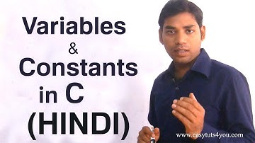 Variable and Constant in C (HINDI/URDU)