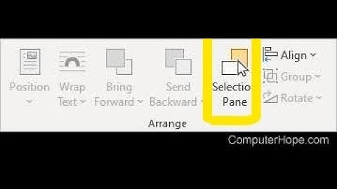 MS Word Layount Tab Arrange Group Selection Pane in Urdu Hindi