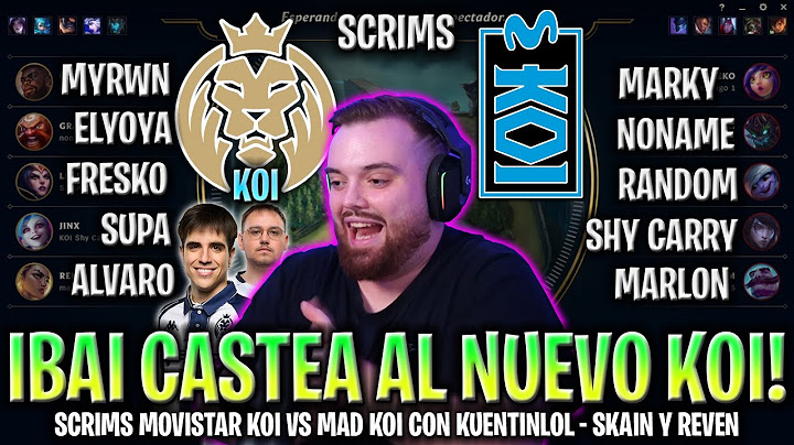 IBAI CASTEA AL NUEVO MAD KOI CONTRA MOVISTAR KOI EN LA NUEVA SEASON 2024 EN SCRIMS! - PARTIDA 2