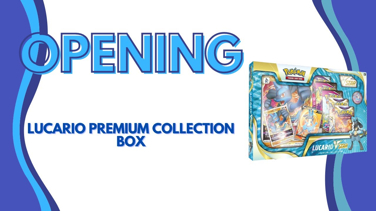 Lucario V-star Premium Collection box Opening - YouTube