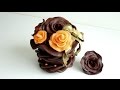 Rose en chocolat plastique [TUTO] (English subtitles available) modeling chocolate  Rose