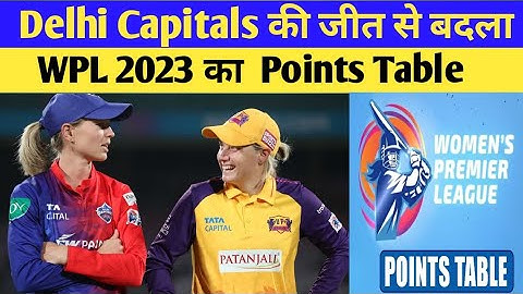 WPL 2023 Today Points Table | DC vs UPW After Match Points Table | Wpl Points Table 2023