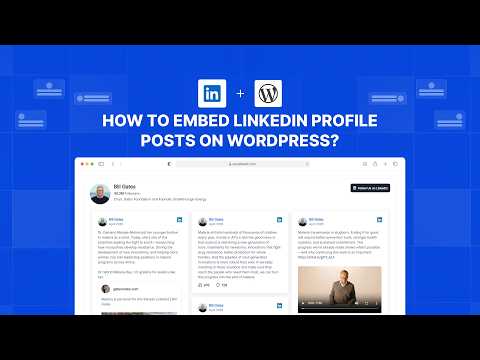 How to embed LinkedIn profile posts on WordPress?