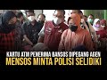 DI NGANJUK, MENSOS RISMA MINTA KEPOLISIAN SELIDIKI AGEN YANG PEGANG KKS