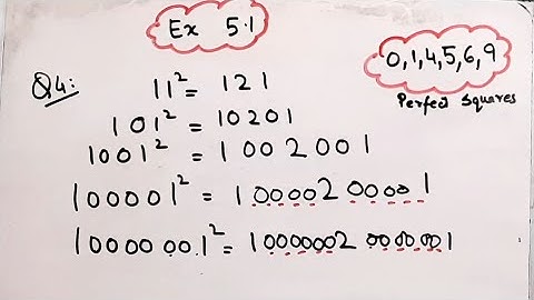 Observe the following pattern and find the missing digits  I Class 8I Square and Square Roots I