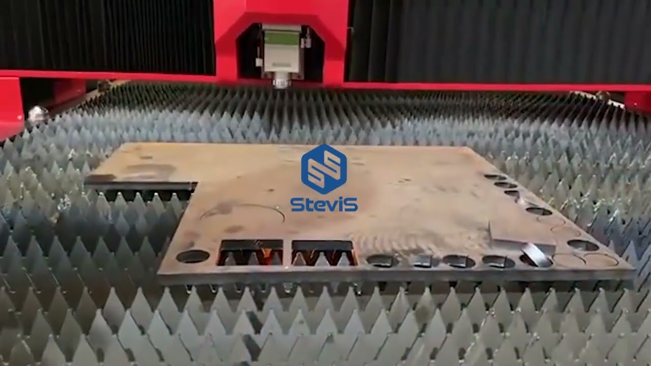 [SteviS Laser] 20mm thickness carbon steel sheet fiber laser cutting