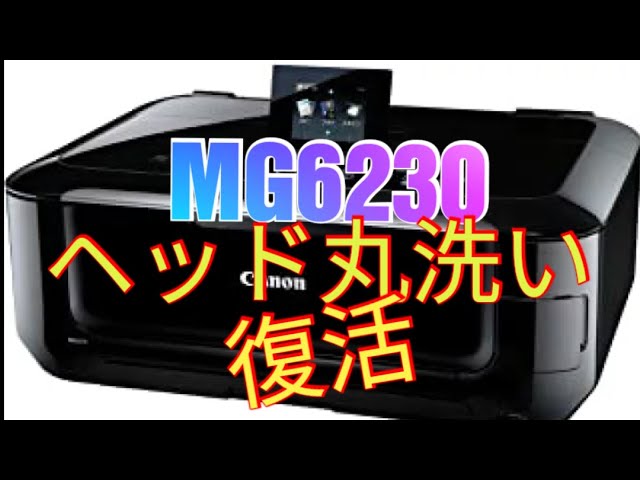 Repair DIY] MG6230 Ink clogging revived by washing the head