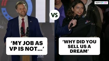 JD Vance wordt publiekelijk geconfronteerd door vrouw van Indiase afkomst over H1B-visum en Trump...