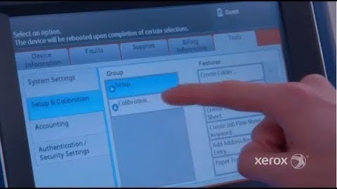 Xerox Color C60/C70 Printer: Calibrations for Printing and Scanning