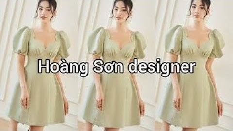 Dạy cắt may | hướng dẫn cách cắt đầm cổ tim cúp nhún chân ngực theo mẫu | Hoàng Sơn designer