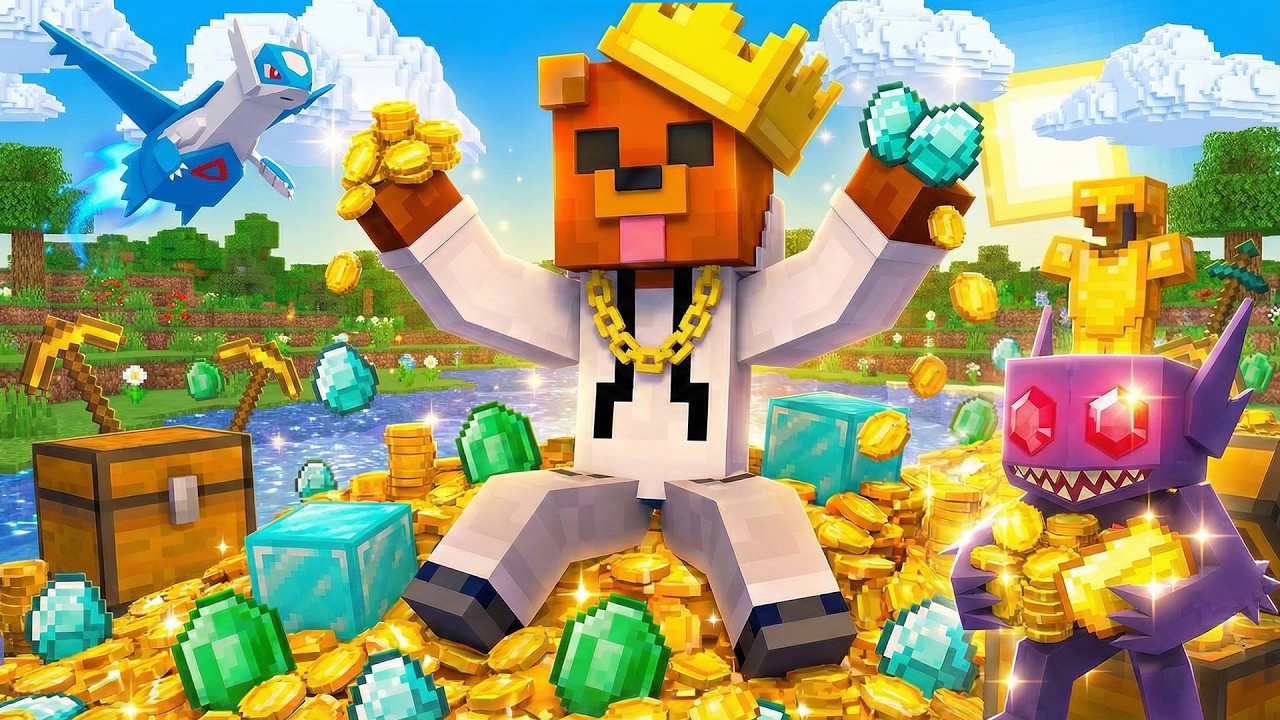 GRANJA DE DINERO INFINITO (Minecraft Pokemon, Episodio 21)