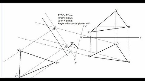 Engineering Drawing || Construction of A Triangular Laminar
