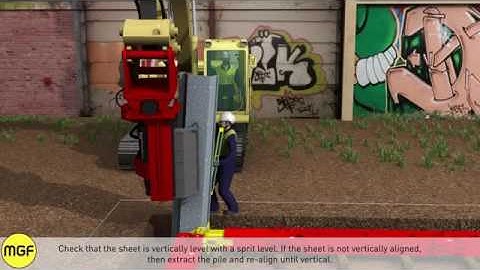 Hướng dẫn đóng cừ thép larsen bằng búa thủy lực