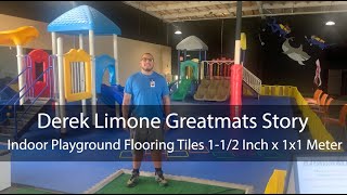 Derek Limone Greatmats Story - The Ark Montebello - Derek shares the Greatmats Story of The Ark Montebello Church in east Los Angeles, CA! They built an indoor playground and needed flooring that provided a 4 ft fall height rating. The Indoor Playground Flooring Tiles 1-1/2 Inch x 1x1 Meter were a perfect solution for them to provide a safe surface and stay in compliance with the safety standards.

Shop this product:
https://www.greatmats.com/playground-flooring/indoor-playground-tiles.php

#indoorplayground #church