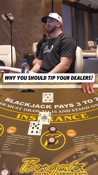 This is why you should ALWAYS tip your dealers ‼️#casino #blackjack #gambling #comedy #win