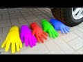 EXPERIMENT Car Vs Glove Jelly Crushing Crunchy Soft Things By Car 