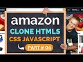 amazon clone using html css JavaScript responsive Part-04 - become future  star
