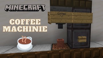 Minecraft Coffee Machine Tutorial - SWORDMAKER7