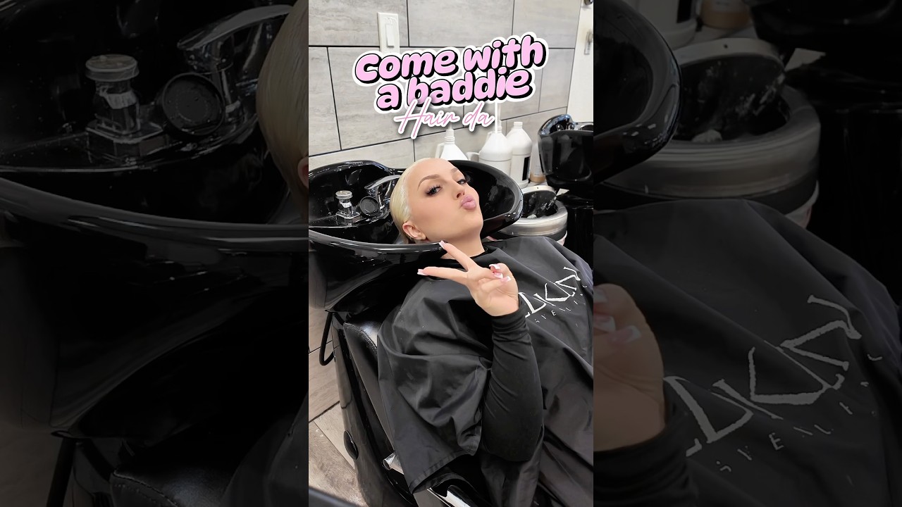 hair day 💆🏼‍♀️ • 5 week root touch up on my platinum blonde ❄️ 