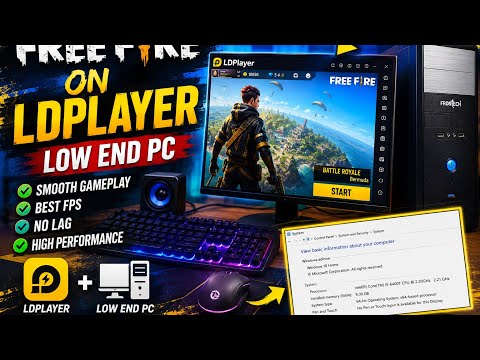     Free Fire MAX on Low End PC 🔥 LDPlayer 9 Test | No Lag Gameplay