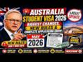 🎓🚨 Australia Student Visa 2026: Biggest Changes, New Rules &amp; Complete Application Guide!