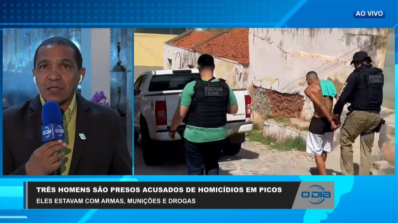 Três homens armados são presos por acusação de homicídios em Picos 13 09 2023