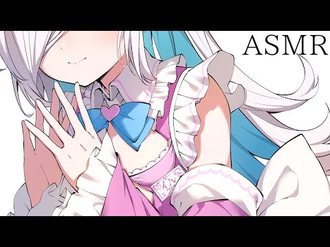 【ASMR】ゆーっくりのお耳タッピングと耳撫で⯎近めの吐息。睡眠導入/作業用。Tapping.【#イル_フローラ/Vtuber】