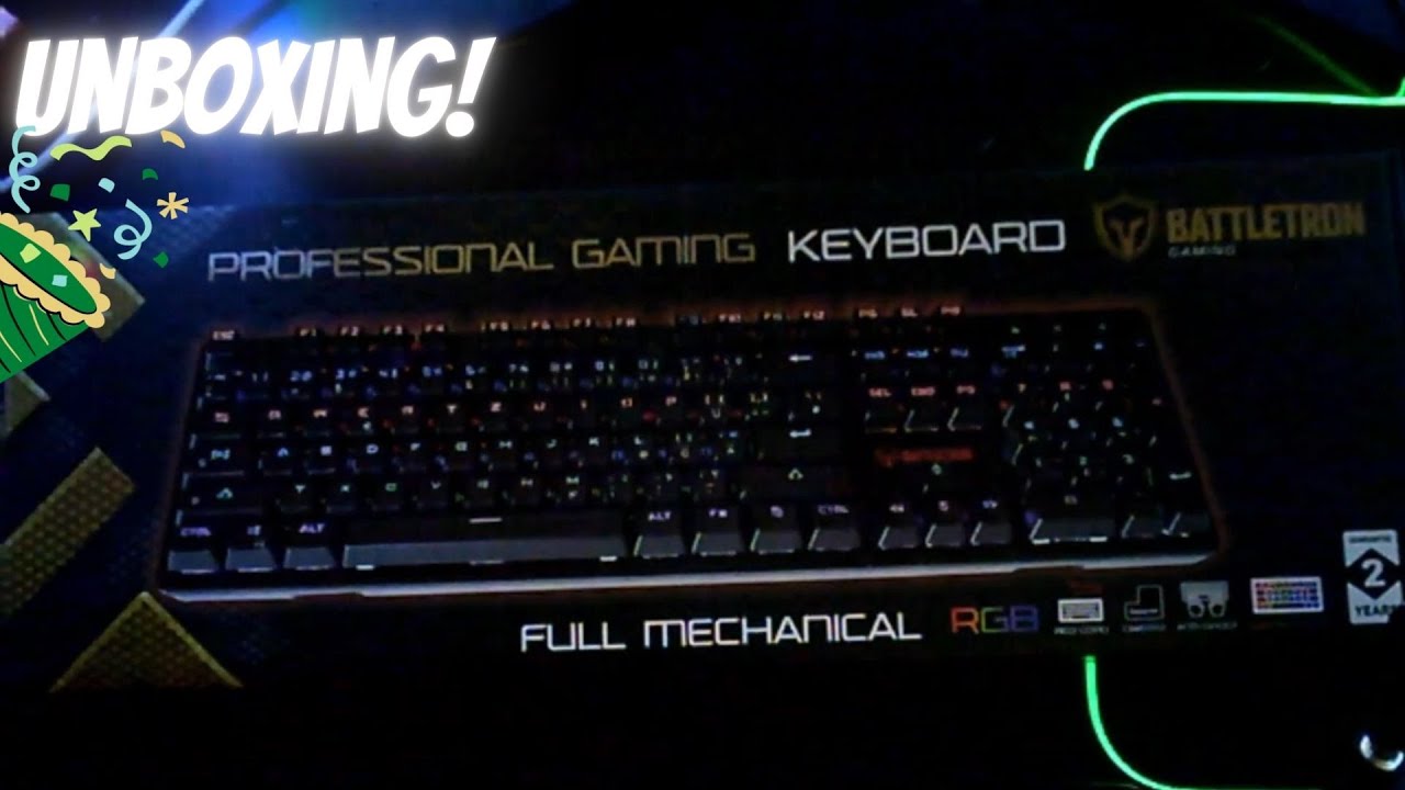 Battletron full Mechanical RGB Gaming Keyboard | UNBOXING! - YouTube