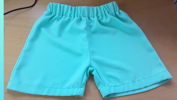 How to cut and sew shorts pants with elastic waist band