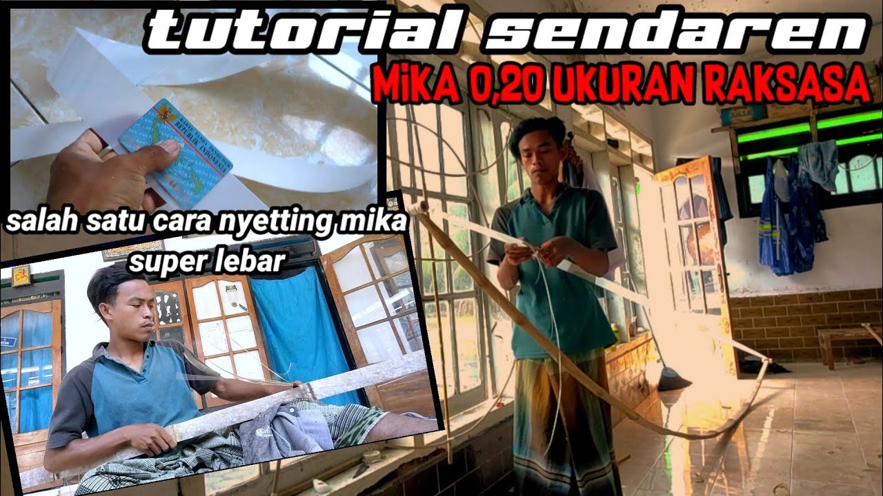 cara membuat sendaren mika tebal 0,20 lebar 3,5 no limit