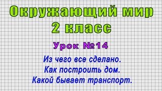 Окружающий мир 2 класс (Урок№14 - Из чего все сделано. Как построить дом. Какой бывает транспорт.)