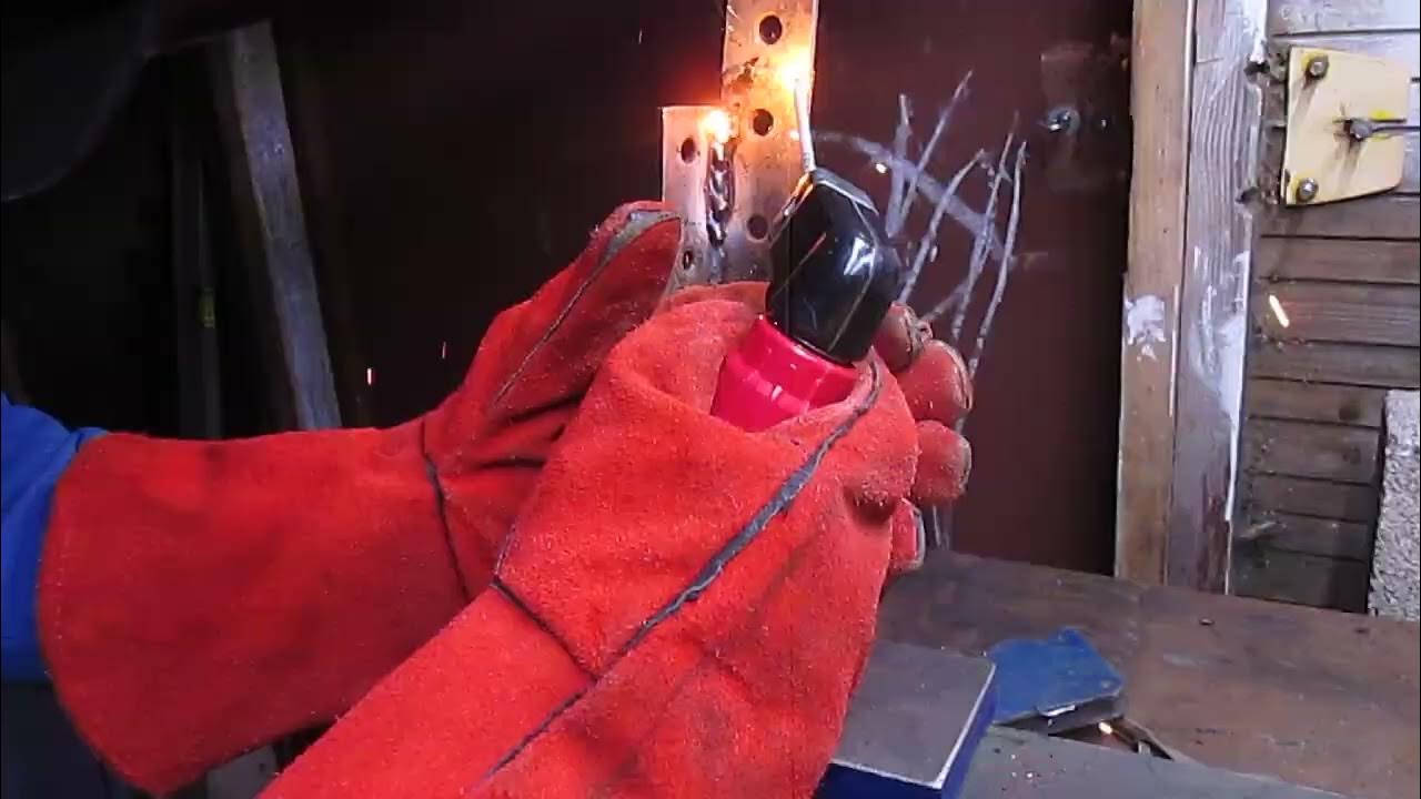 Vertical Arc Welding 4mm flat bar. 80 amps power setting using the 'H