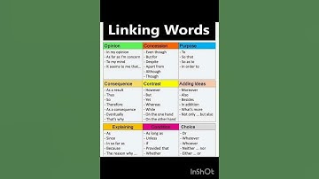 English linking words -35