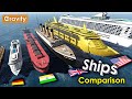 Ships size comparison