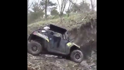 Polaris RZR 800 double backflip! Crash - fail