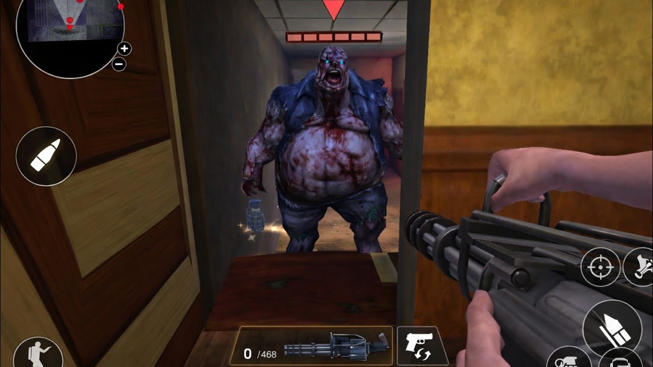 Hallway Horror😲 The Last Stand Against the Zombie Boss 😭 #zombie 