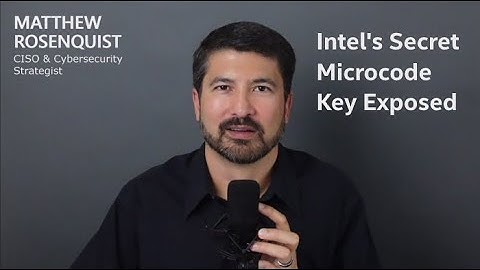 Intel Secret Microcode Keys is Exposed