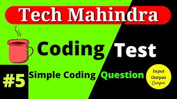 🔴Tech Mahindra Latest Coding Question | #TechMahindra #InputOutputCampus