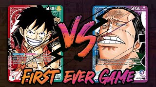 Luffy VS Crocodile | My First Ever Game | One Piece TCG Gameplay | One Piece Trading Card Game