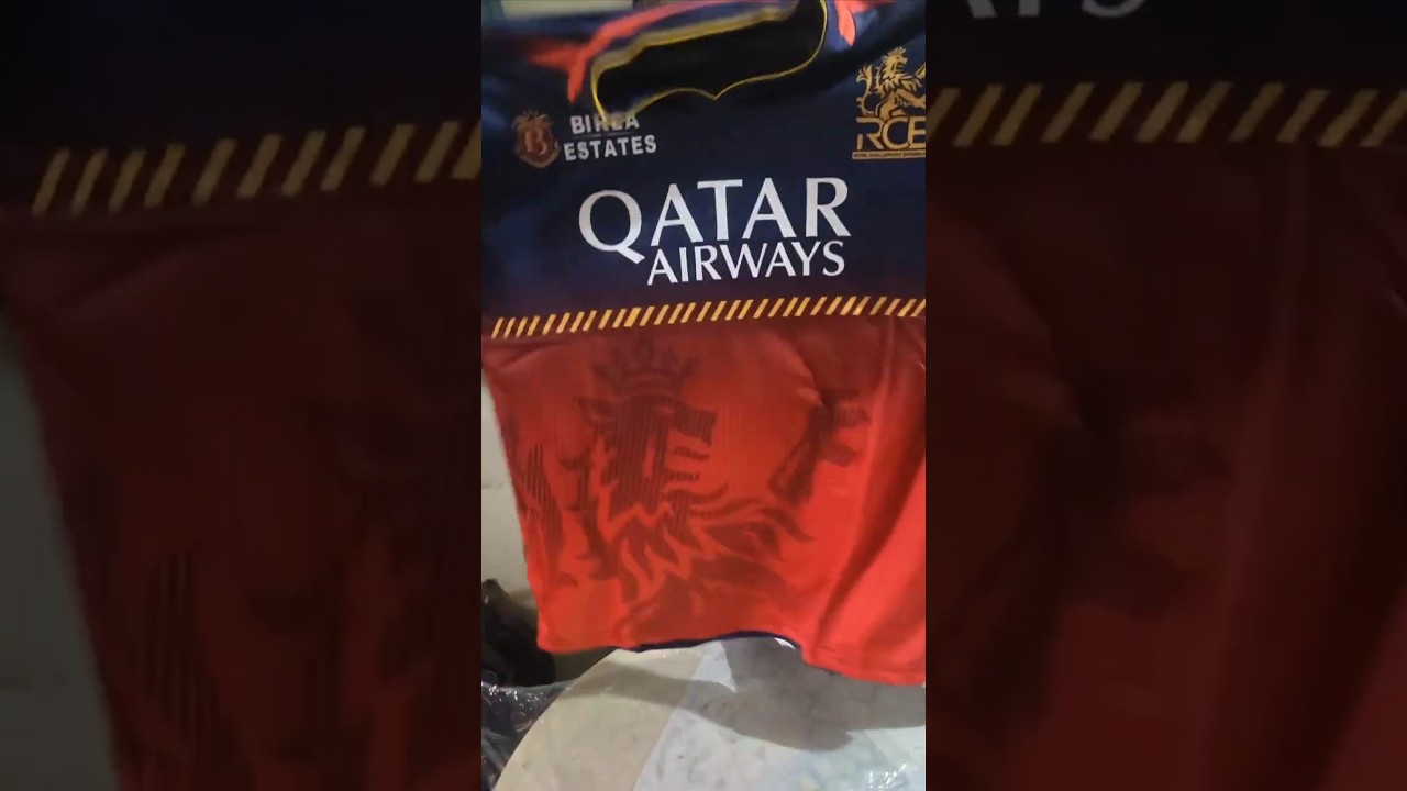 Unboxing rcb jersey 🔥
