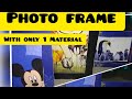 Easy Photo frame with only one Material| Craft Video by Kavya M, Class X