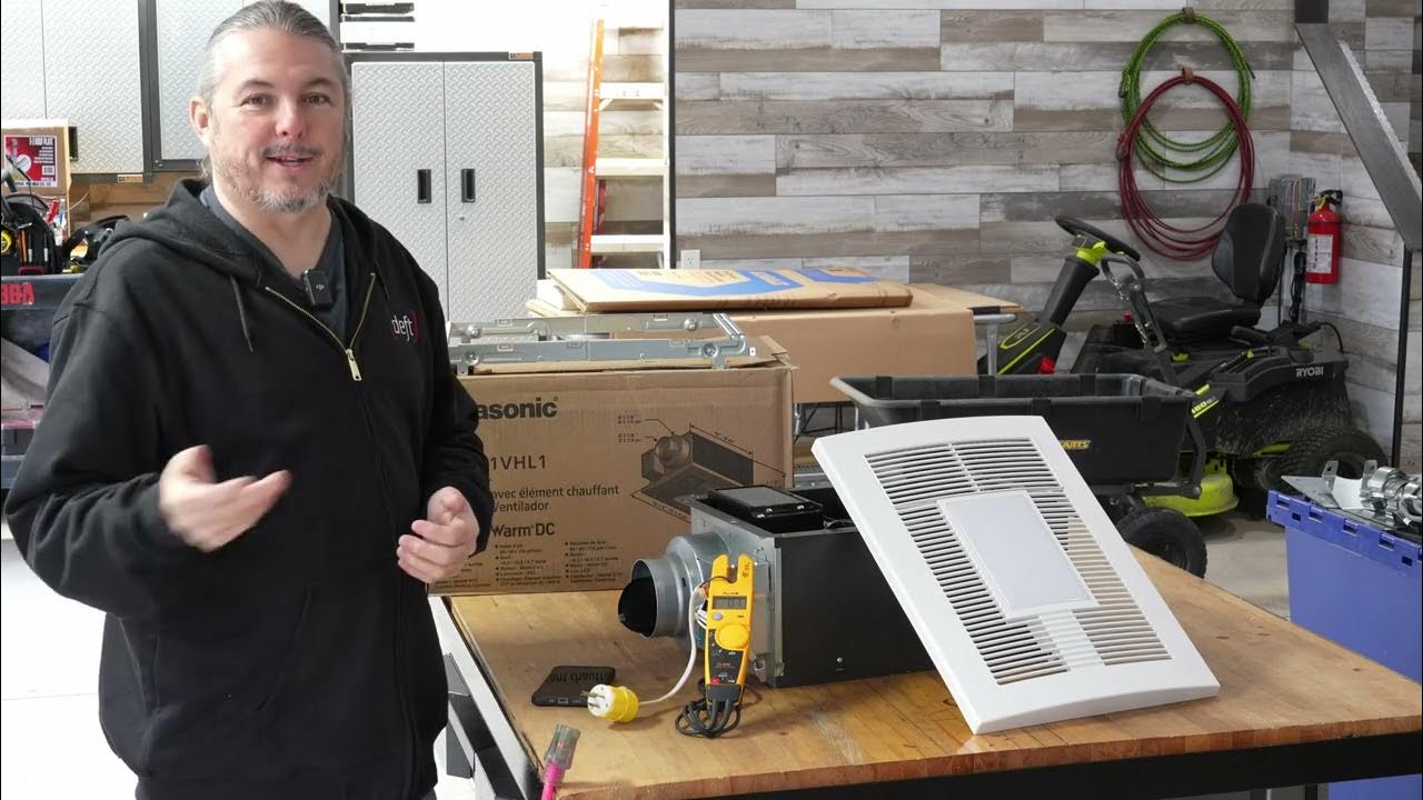 Panasonic FV-0511VHL1 Heater Real Wattage Usage - YouTube